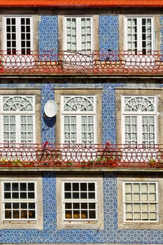Windows Decorated with Portuguese Ceramic Tiles