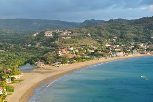 View of the bay in San Juan del Sur Nicaragua