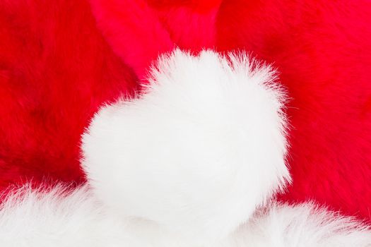 close up image of Santa Claus hat , use for background