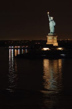 Statue of Liberty at night