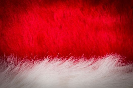 texture of white and red fur with dark vignette, use for background