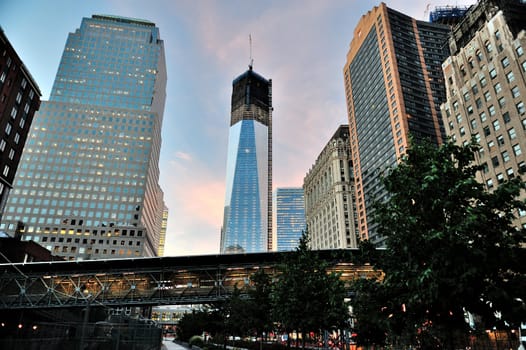 Freedom Tower during building