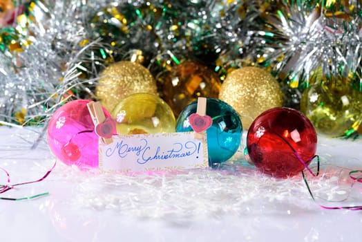 Decoration for merry christmas and happy new year