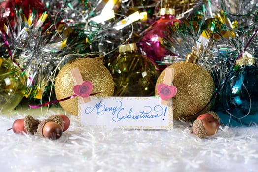 Decoration for merry christmas and happy new year