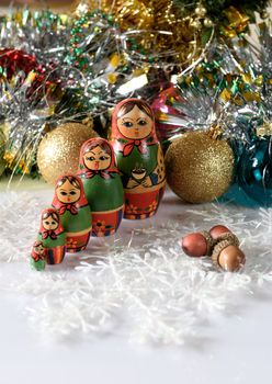 Decoration for merry christmas and happy new year