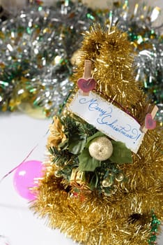 Decoration for merry christmas and happy new year