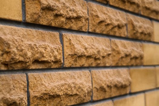 Brick background and wall from a different brick