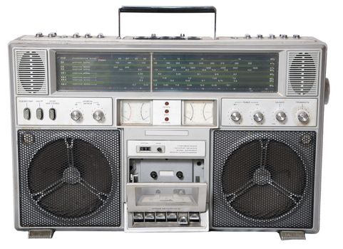 Isolated a old Cassette player from 70s