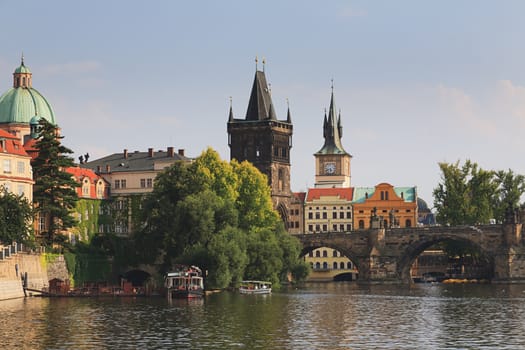 Charles bridge in Prague  Czech republic