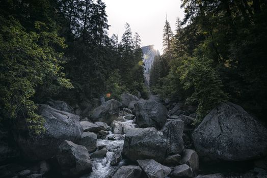 Mountain landscape in the Sierra Nevada mountains, California