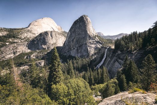 Mountain landscape in the Sierra Nevada mountains, California