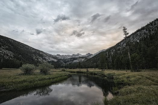 Mountain landscape in the Sierra Nevada mountains, California