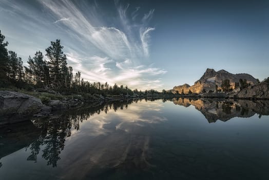 Mountain landscape in the Sierra Nevada mountains, California