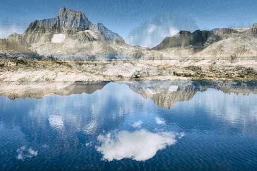 Mountain landscape in the Sierra Nevada mountains, California