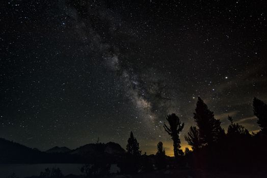 Mountain landscape in the Sierra Nevada mountains, California