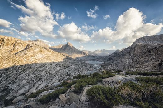 Mountain landscape in the Sierra Nevada mountains, California