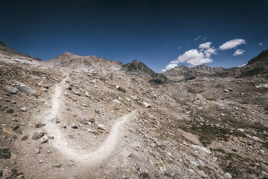 Mountain landscape in the Sierra Nevada mountains, California