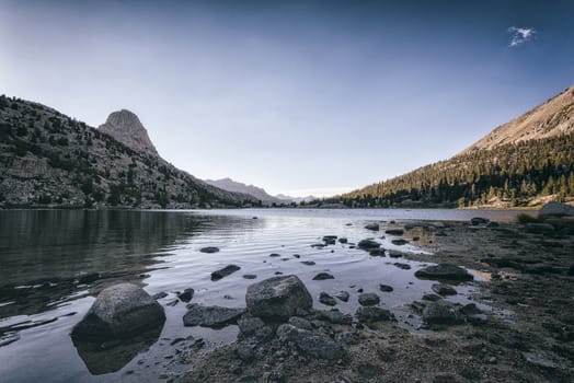 Mountain landscape in the Sierra Nevada mountains, California