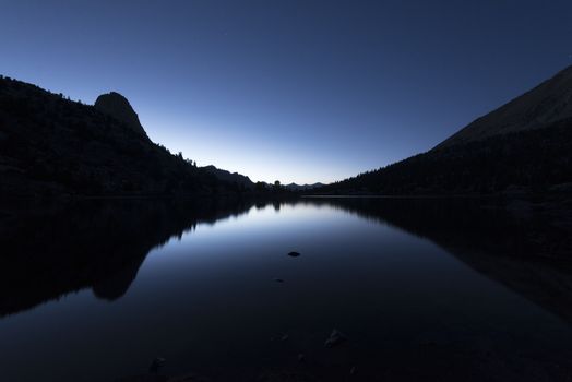 Mountain landscape in the Sierra Nevada mountains, California