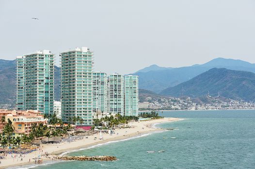 tall hotels in beach Puerto Vallarta Mexico