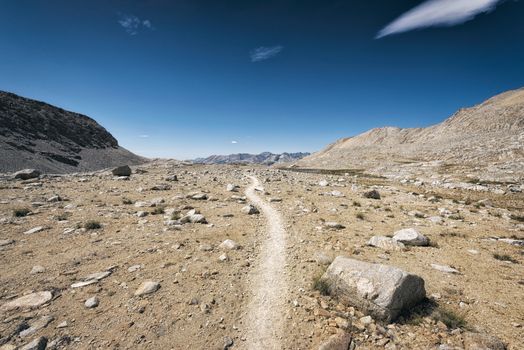 Mountain landscape in the Sierra Nevada mountains, California