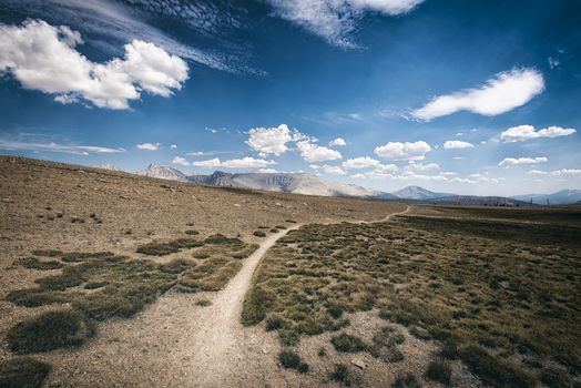 Mountain landscape in the Sierra Nevada mountains, California