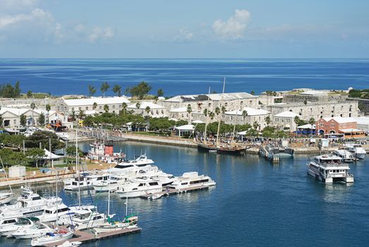 Tourist going to explore Bermuda island from criuse ship