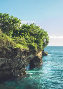 Quiet beach in Bali, Indonesia.