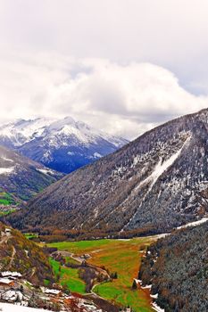 Saint Bernard Pass in the Italian Alps