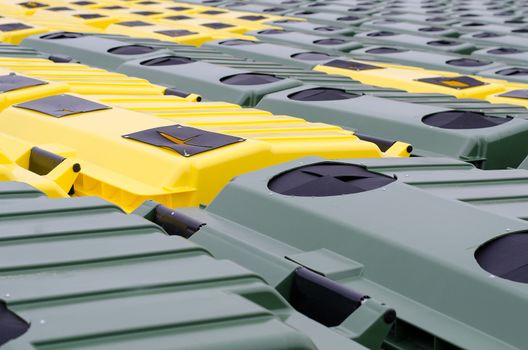 Trash bins for recycling