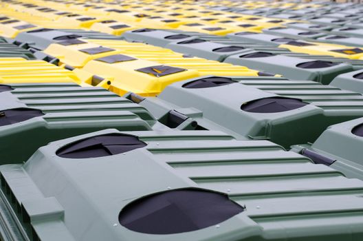 Trash bins for recycling