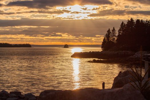 Scenery on the beautiful,rugged Nova Scotia atlantic ocean coast