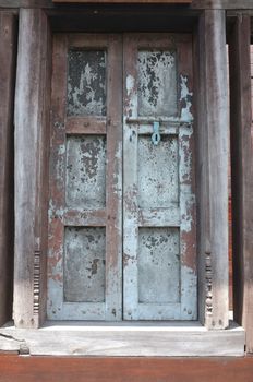 Antique wooden door