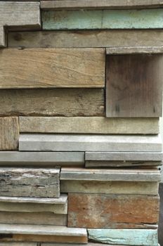 Texture of wood stacking