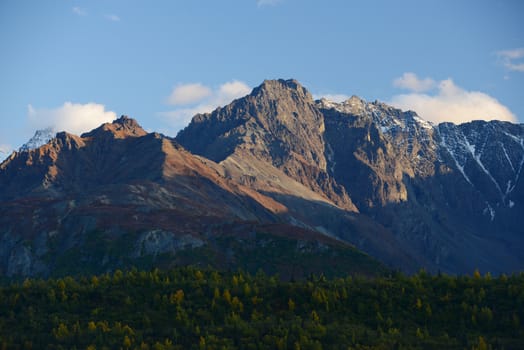 alaska mountain at chugach forest
