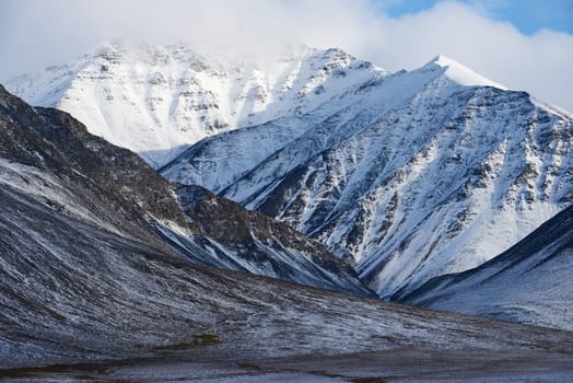 snow mountain in northern alaska