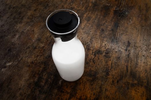 milk in a bottle