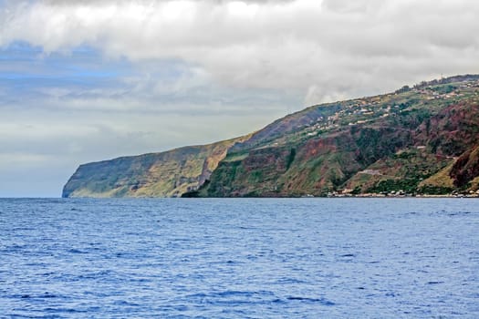 Offshore view near Calheta, Madeira - view towards Jardim do Mar / Paul do Mar