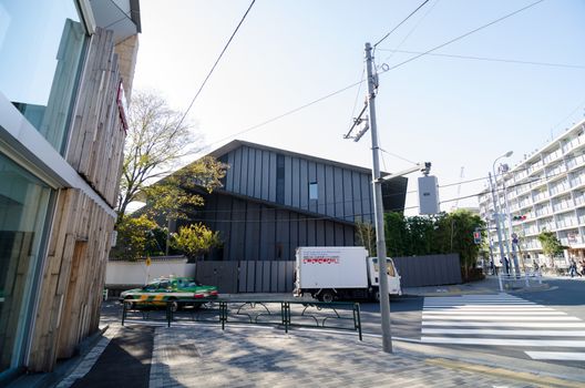 Tokyo, Japan - November 24, 2013: People visit Nezu Museum in Tokyo, Japan. The museum opened to the public in 1940 and escaped the destruction suffered by the estate property in the bombing of May 1945.