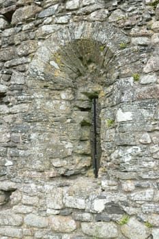 Window in Lydford Castle circa 1195.