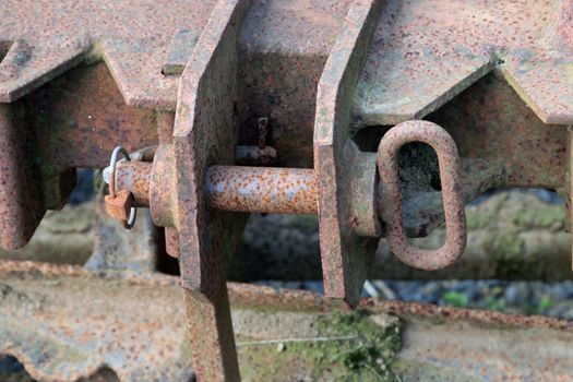 Old and rusty machinery.
Old agricultural machinery long past it's working life.