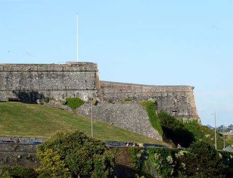 This is a section of the famous Citadel on Plymouth Hoe  in the County of Devon UK. Built at the time of the Napoleonic wars for the defence of the town and RN dockyard.