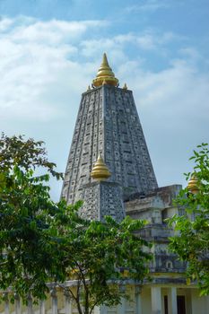 Mock location Mahabodhi temple, bodh gaya. In Thailand.