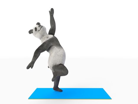 dancing pas step by animal dancer panda