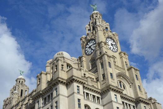 Liverpool Royal Liver building at the pier head