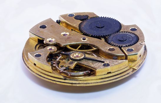 Watch Parts dismantled.
Macro study of  precisely engineered watch parts.
