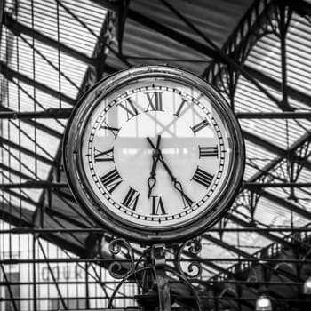 Detail of a big clock in London.