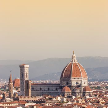 Panoramic view from Piazzale Michelangelo in Florence - Italy