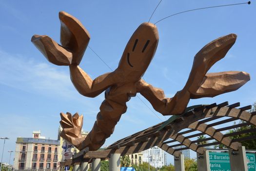 Giant lobster sculpture Barcelona
