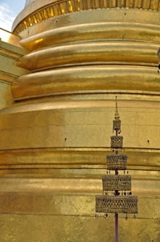 Phra Si Rattana Chedi. The Grand Palace Bangkok. This building contains a piece of the Buddha's breastbone.